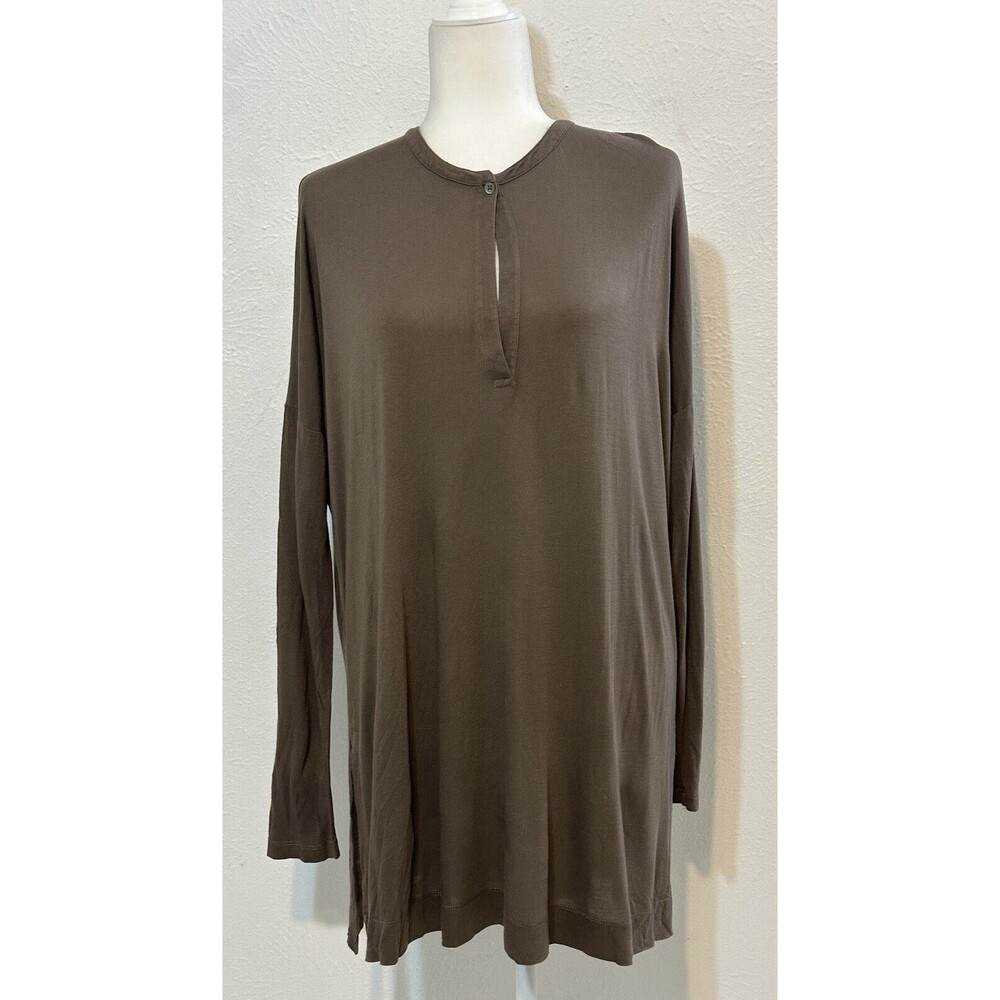 Vince Woman Size SP Oversized Khaki Tunic Dress Essential Lounge Lagenlook Fall